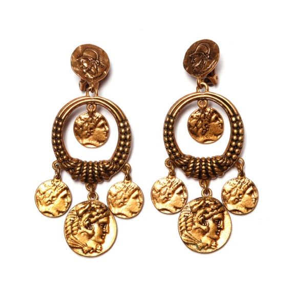 Oscar de la Renta Jewelry - Oscar de la Renta Coin drop earrings